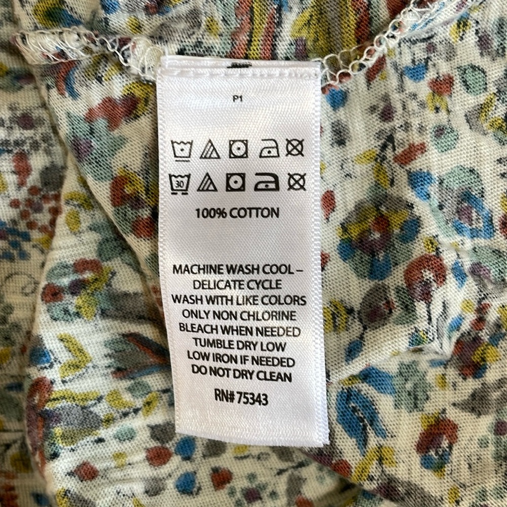 Rachel Zoe multicolored sleeveless Button Front Top, Size L - Picture 8 of 9